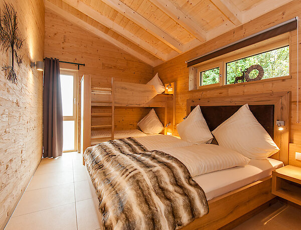 Schlafzimmer - Chalets im Bayerischen Wald